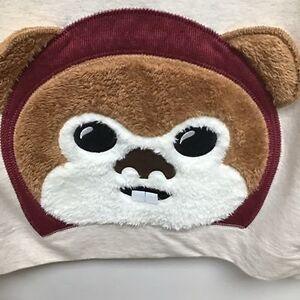 Disney Star Wars Womens Pullover Sweatshirt Beige Brown Long Sleeve Crew Neck XL